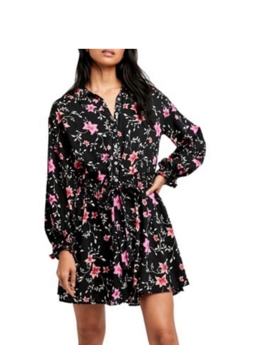 Free People “Lighten Up” Floral Mini Dress